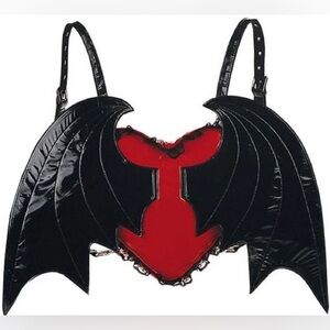 Vintage Demonia goth style winged backpack